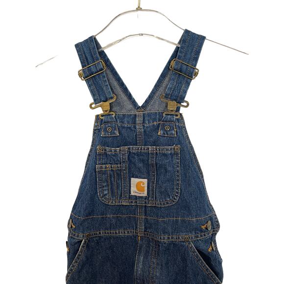 CARHARTT Sanforized Master Cloth Denim Bib Overalls Size: 6 - Picture 4 of 7